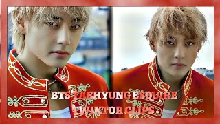 BTS Taehyung Esquire Korea 4K Twixtor Clips [upl. by Alihet]