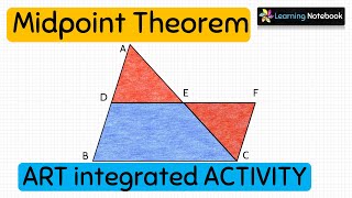 Midpoint Theorem Class 9 10  Maths Art Integrated Activity Project TLM [upl. by Rema]