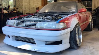 Building and Molding FIBERGLASS Fender Flares  JZX81 Drift Build [upl. by Alhahs]