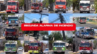 BOMBEROS LLEGANDO A 2DA ALARMA DE INCENDIO EN PUENTE ALTO [upl. by Loram]