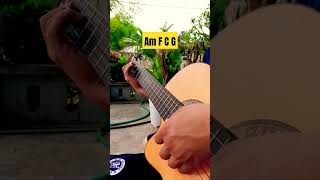 Chords Am F C G lesson shorts [upl. by Lynch]