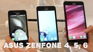 Смартфоны Asus Zenfone 4 5 6 MWC 2014 [upl. by Naruq]