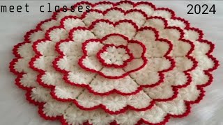 Latest Crochet Thalpos💯 Doily😍 Thallirumaal 😚 tableclothyoutubevideo [upl. by Petit752]