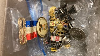 Unboxing another militaria collection WW1 Iron cross badge and rare collectibles [upl. by Yhtac]