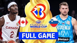 QUARTERFINALS Canada v Slovenia  Full Basketball Game  FIBA Basketball World Cup 2023 [upl. by Anett]