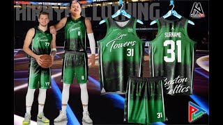 BOSTON CELTICS BASKETBALL JERSEY DESIGN AND MOCK UP [upl. by Mchenry]