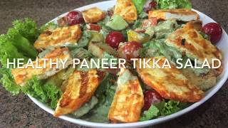 Paneer Tikka Salad  Sarika Kumar Recipes [upl. by Ynnej]