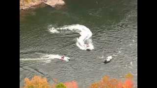 Bridge Day 2012 BASE Jumpers doing their thing2 [upl. by Natassia525]