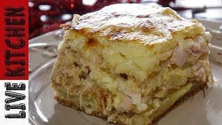 Πατάτες Ογκρατέν  Potato Gratin Recipe  Live Kitchen [upl. by Merow]