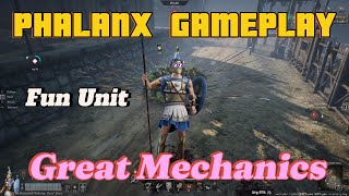 PHALANX GAMEPLAY new T5 unit Conquerors Blade [upl. by Eisnil]