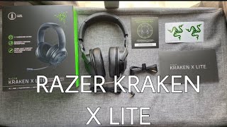 UNBOXING RAZER KRAKEN X LITE GAMING HEADSET [upl. by Kralc]