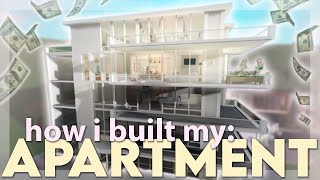 DETAILED how i built my bloxburg apartment 🏢 [upl. by Flan]