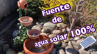 Fuente de agua solar 12v 5w increíble proyecto [upl. by Villiers]