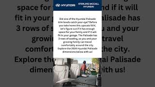 2024 Hyundai Palisade Dimensions  Gene Messer Hyundai shorts [upl. by Sloan]