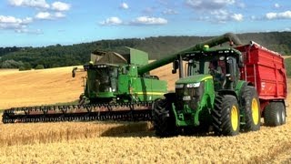 John Deere S690i  7280R Barley Harvest [upl. by Ahscrop]