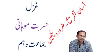 10Th Class Urdu Ghazals Tashreeh  Hasrat Mohani  10Th Class Urdu Book Chapters [upl. by Herminia]