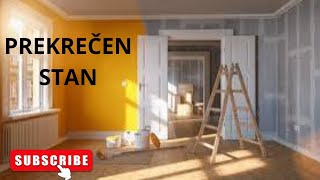 Kako Izgleda Okrečen Stanrenoviranje krecenje uredjenjestana DIY enterijer homedecor [upl. by Rubbico]