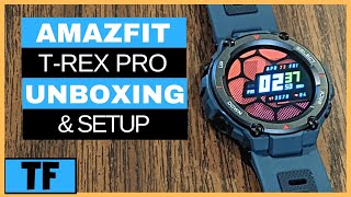 Amazfit TRex Pro Smartwatch  Full Setup Clock Faces GPS Apps amp Unboxing [upl. by Enahc746]