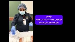 LVAD DRESSING CHANGE [upl. by Brindle]