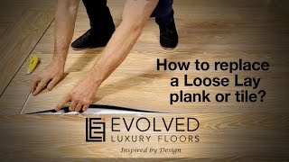 How To Replace A Karndean Loose Lay Plank Or Tile [upl. by Hercules]