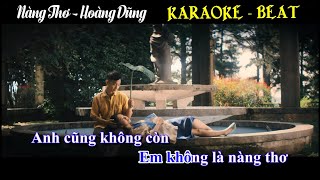 KARAOKE Nàng Thơ  Hoàng Dũng  KARAOKE  BEAT GỐC [upl. by Nwahc]