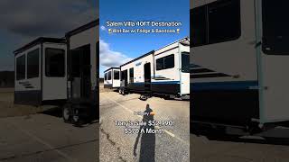 Salem Villa 40FT Destination Trailer destination salem villa property seasonalsite campground [upl. by Oivatco986]