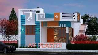 SINGLE FLOOR home Digins Trendy Elevation 3D 70 [upl. by Afrikah]