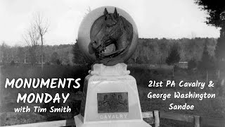 Pvt George Washington Sandoe amp The 21st Pennsylvania Cavalry  Monuments Monday in Gettysburg [upl. by Cheke]