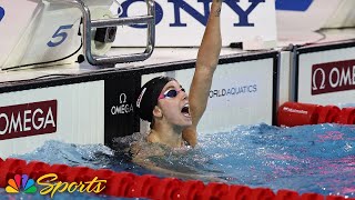 Regan Smith SMASHES 50m Backstroke world record at short course Worlds  NBC Sports [upl. by Eimas911]