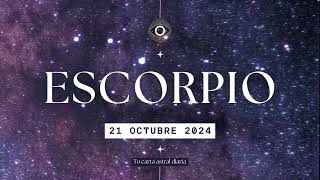 Horóscopo Diario  Escorpio  21 de Octubre 2024 [upl. by Etteyniv46]