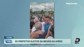 Conheça os prefeitos eleitos na região da AMESC nas eleições 2024 [upl. by Ajnat385]