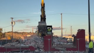 Demolition of downtown Billings Hub building [upl. by Noraa]