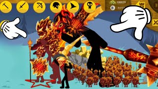 FINAL BOSS XIPHOS PRINCE LAVA GIANT BOSS LAVA ARMY LAVA STICK WAR LEGACY MOD VIP [upl. by Ddal]