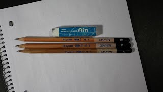 Bruynzeel Design Pencils in HB 1B and 2B Review [upl. by Imray]