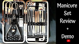 Multipurpose MANICURE KIT Review and Uses  18 Pc Manicure Set  How to use MANICURE KIT [upl. by Alimrahs642]