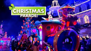 Mickeys Dazzling Christmas Parade 4K Christmas Disneyland Paris 2024 🎄 [upl. by Boiney]