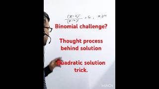 maths11th binomialtheoremsolutiontrick [upl. by Ynahpit]