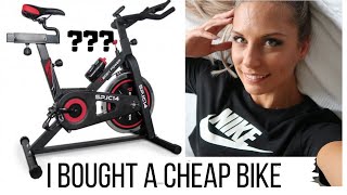 CHEAP EXERCISE BIKE REVIEW  FITNESS SUPERSTORE  Body Power SPIC14 Cycle  PELOTON ALTERNATIVE [upl. by Karlan699]