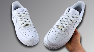 How To Diamond Lace Nike Air Force 1s Nike Air Force 1 Lacing Style [upl. by Efar]