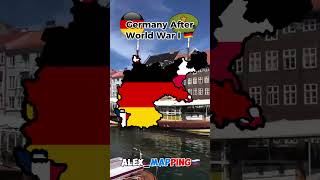 Germany After World War I 🇩🇪🪖 real geography mapping shorts fyp [upl. by Zzahc621]