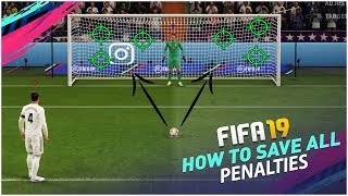 FIFA 19 HOW TO SAVE ALL PENALTIES TUTORIAL  HOW TO DEFEND PENALTIES Pks TRICK [upl. by Bremen592]