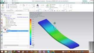 NX9 CAE Advance Simulation Nastran Structurel Analysis of Beam [upl. by Wiebmer]