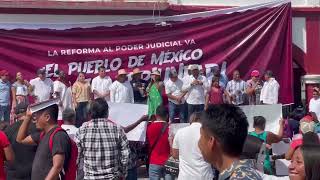 El referente de Morena Rene Serrano celebra la reforma al poder judicial en Pinotepa Nacional [upl. by Nnaeed753]