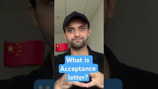 What is acceptance letter China CSCscholarship ANSOscholarship [upl. by Nonnahsal]