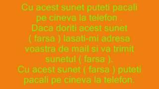 Sunet  farsa  cu care poti pacali la telefon mp4 [upl. by Dumm]