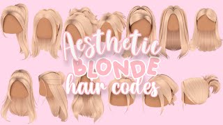 Aesthetic BLONDE Hair Codes For Roblox amp Bloxburg [upl. by Ivatts]