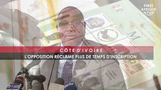 CÔTE DIVOIRE  LOPPOSITION RÉCLAME PLUS DE TEMPS DINSCRIPTION [upl. by Aleb]