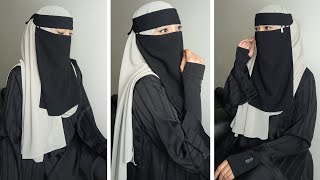 Hijab With Niqab tutorial 2024  Niqab Tutorial Full Coverage [upl. by Riplex]