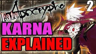 Karna  Lancer of Red Explained  Fate Apocrypha  ABILITIES amp NOBLE PHANTASMS  Part 2 [upl. by Aihsemot]