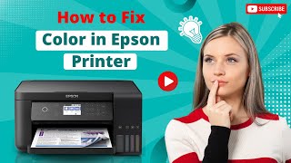 How to Fix Color in Epson Printer  Printer Tales [upl. by Eeluj176]